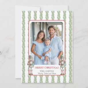 Carte de Noël grandmillénariste avec guirlande et
