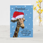 Carte de Noël Grandson (Fleur jaune)