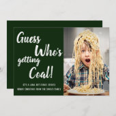 Carte de Noël Green Getting Cool Family (Devant / Derrière)