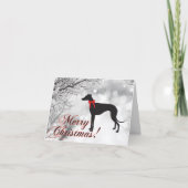 Carte de Noël Greyhound (Devant)