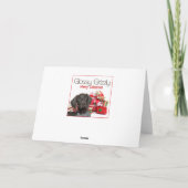 Carte de Noël grizzli brillant (Dos)