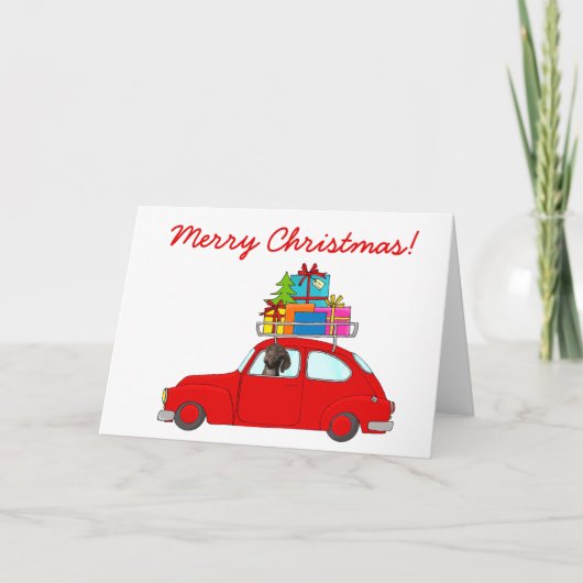 Carte de Noël grizzli brillant (Devant)