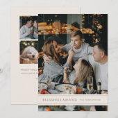 Carte de Noël Grosgrain Ribbon (Devant / Derrière)