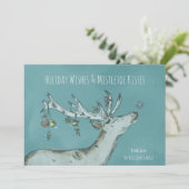 Carte de Noël Gui de Cerf (Debout devant)