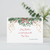 Carte de Noël Gui et Pin (Debout devant)