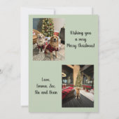 Carte de Noël Guirlande et Rubans (Dos)