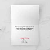 Carte de Noël Ham Radio Nutcracker (Intérieur)