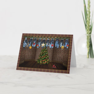 Carte de Noël Hanging Around