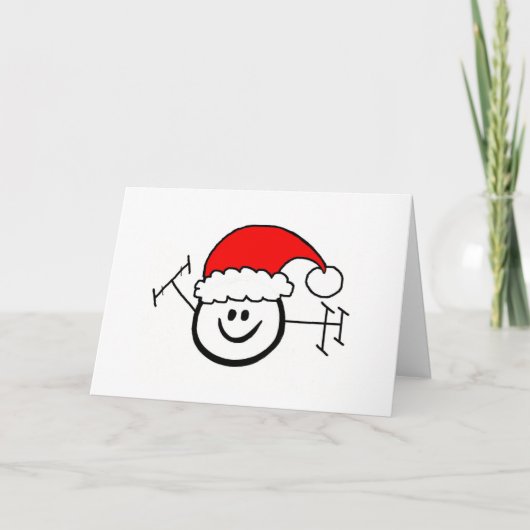 Carte de Noël Happy Ham Père Noël (Devant)