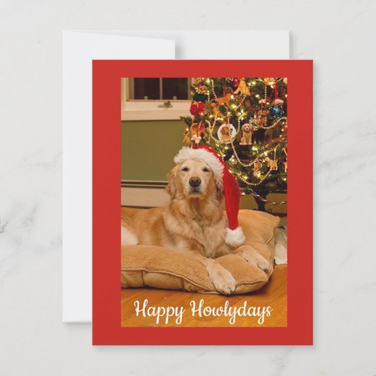Carte de Noël Happy Howlydays pour Amoureux de les (Devant)