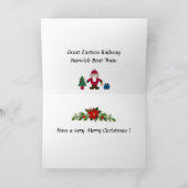 Carte de Noël - Harwich Boat Train (Intérieur)