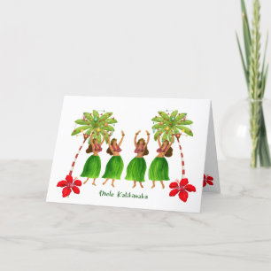 Carte de Noël Hawaïenne Mele Kalikimaka