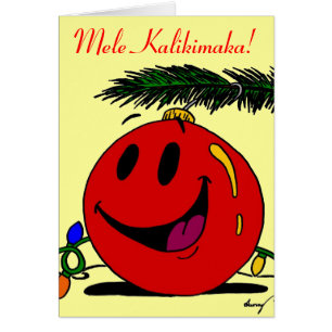 Carte de Noël hawaïenne Mele Kalikimaka