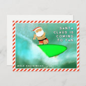 Carte de Noël Hawaii Mele Kalikimaka (Devant / Derrière)