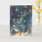 Carte de Noël - Heure magique (Fleur jaune)