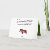 Carte de Noël heureuse de coeur (Dos)