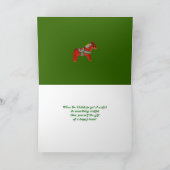 Carte de Noël heureuse de coeur (Intérieur)