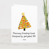 Carte de Noël hilare de pharmacie (Dos)