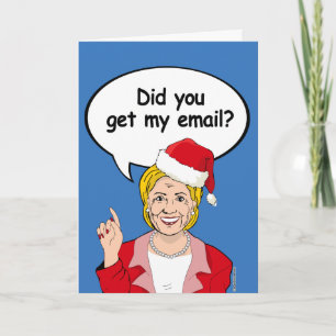 Carte de Noël Hillary - Avez-vous reçu mon courrie