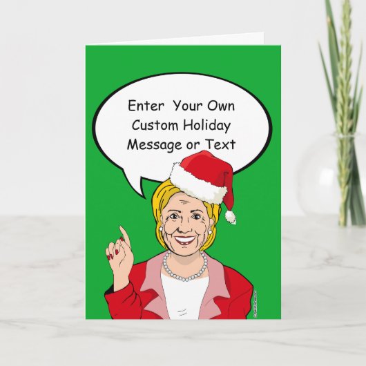 Carte de Noël Hillary - Customisez votre message - (Devant)