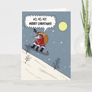 Carte de Noël Hip Père Noël
