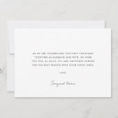 Carte de Noël hippie Marié et Joyeux Retro 60s (Dos)