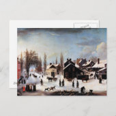 CARTE DE NOËL HISTORIQUE DE BROOKLYN (Devant / Derrière)