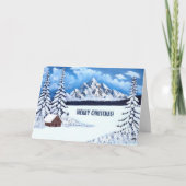 Carte de Noël Hiver Merveilleux (Devant)