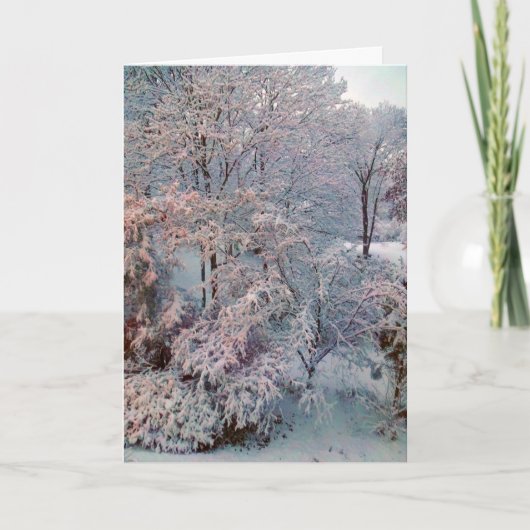 Carte de Noël hiver Snowstorm (Devant)