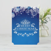 Carte de Noël hiver Wonderland (Debout devant)