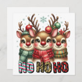Carte de Noël Ho Ho (Devant / Derrière)