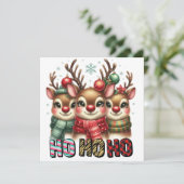 Carte de Noël Ho Ho (Debout devant)