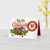 Carte de Noël HOJ (Fleur jaune)