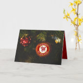 Carte de Noël HOJ (Fleur jaune)