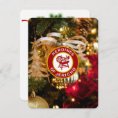 Carte de Noël HOJ personnalisée (Devant / Derrière)