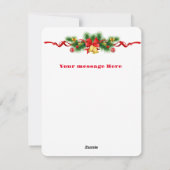 Carte de Noël HOJ personnalisée (Dos)