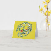 Carte de Noël Holly (Fleur jaune)