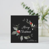 Carte de Noël Holly Black (Debout devant)