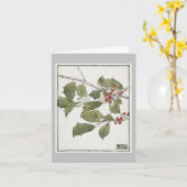 Carte de Noël Holly et Ivy (Fleur jaune)