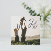 Carte de Noël Holly Jolly (Debout devant)