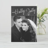 Carte de Noël Holly Jolly (Debout devant)