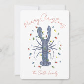 Carte de Noël Homard (Devant)