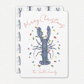 Carte de Noël Homard