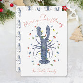 Carte de Noël Homard