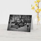 Carte de Noël "Homestead Tractor" (Fleur jaune)