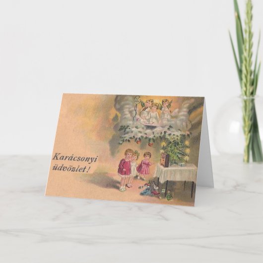 Carte de Noël hongroise vintage (Devant)