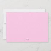 Carte de Noël Hot Rose & White Snowflics (Dos)