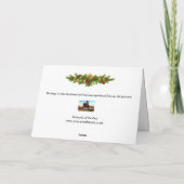 Carte de Noël - Hôtel Elephant, Atlantic City (Dos)