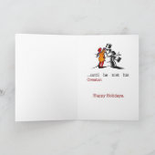 Carte de Noël humoristique athée Snowman (Intérieur)