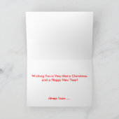 Carte de Noël humoristique Big Brother (Intérieur)